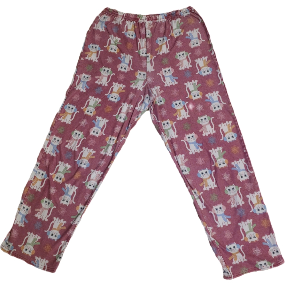 Kids Cat Print Pajama Pants